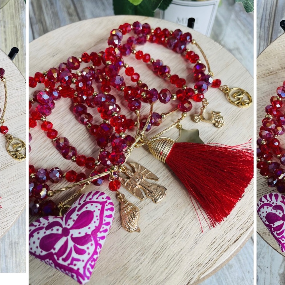 Ruby Bracelet set - Picture 2 of 3